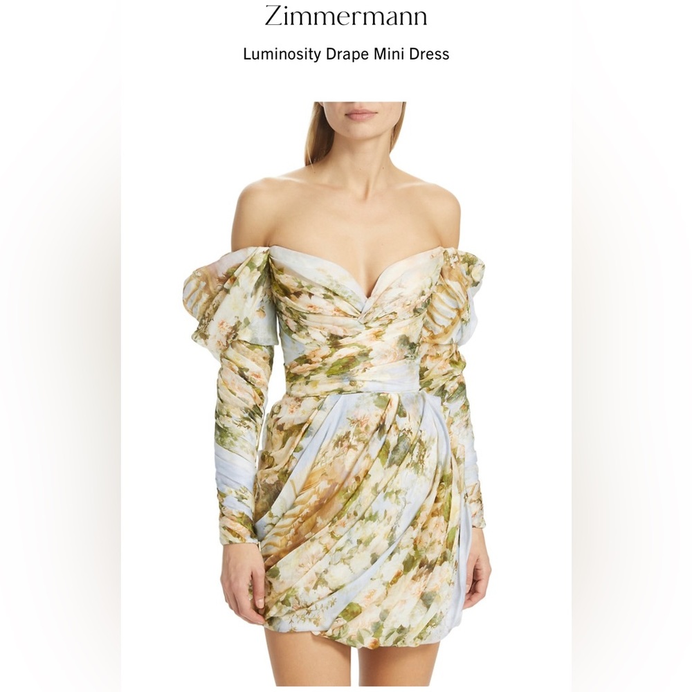 Zimmermann Luminosity Drape Dress Sz1 (US4-6)